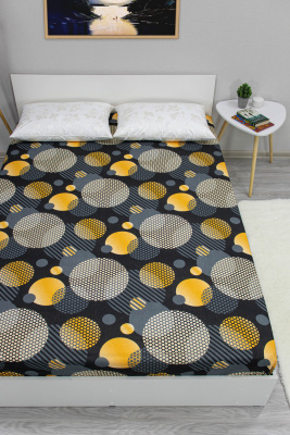 Простыня на резинке Оливер1 180х200  бязь 120гр/м Текстильная коллекция черный